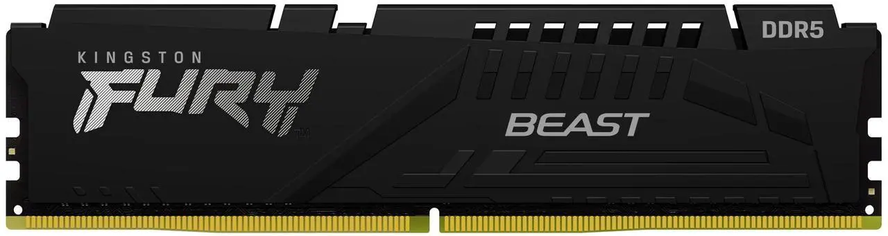 Alt view image 2 of 7 - Kingston 32GB 1x32GB DDR5 6000MT/s CL30 FURY Beast Black XMP KF560C30BB32