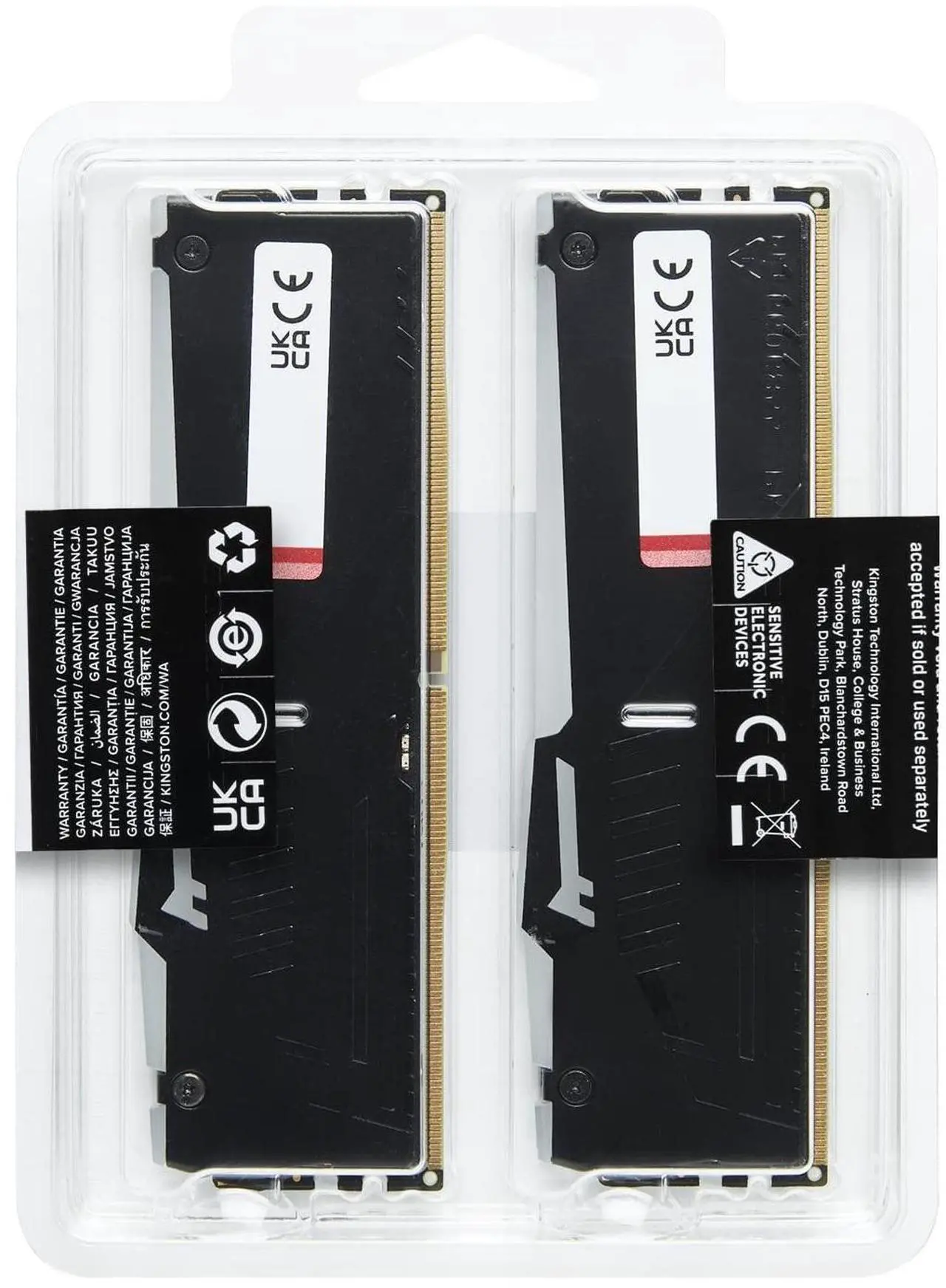 Alt view image 6 of 6 - Kingston FURY Beast RAM Module - For Motherboard - 128 GB (2 x 64GB) - RGB - DDR5-5600/PC5-44800 DDR5 SDRAM - 5600 MHz Dual-rank Memory - CL40 - 1.25 V - Non-ECC - Unbuffered - 288-pin - DIMM - Lifeti