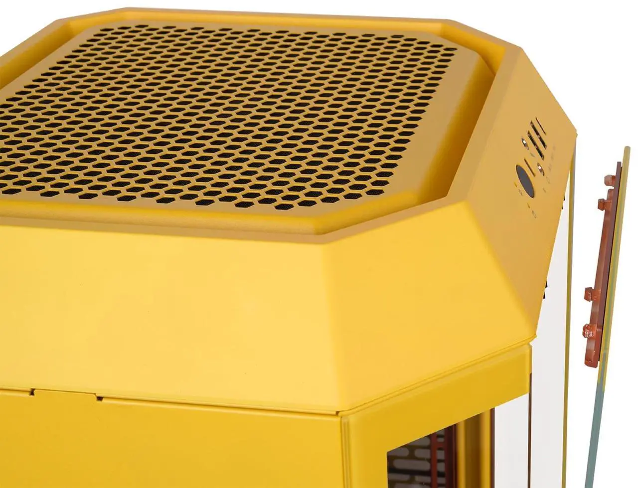 Alt view image 17 of 17 - Thermaltake Tower 250 mITX Mini Tower; 2x120mm CT Fans Included; 360mm Radiator Support; 360mm GPU Clearance; Dual Chamber; Butter Caramel; CA-1Z9-00SMWN-00