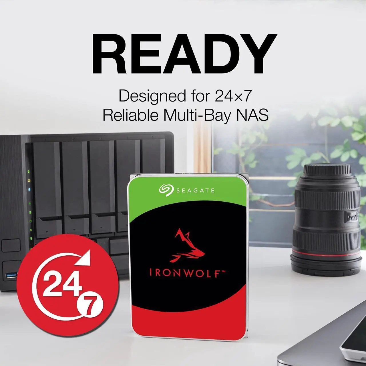 Alt view image 13 of 17 - Seagate IronWolf 12TB NAS Hard Drive 7200 RPM 256MB Cache SATA 6.0Gb/s CMR 3.5" Internal HDD for RAID Network Attached Storage ( ST12000VN0008 )