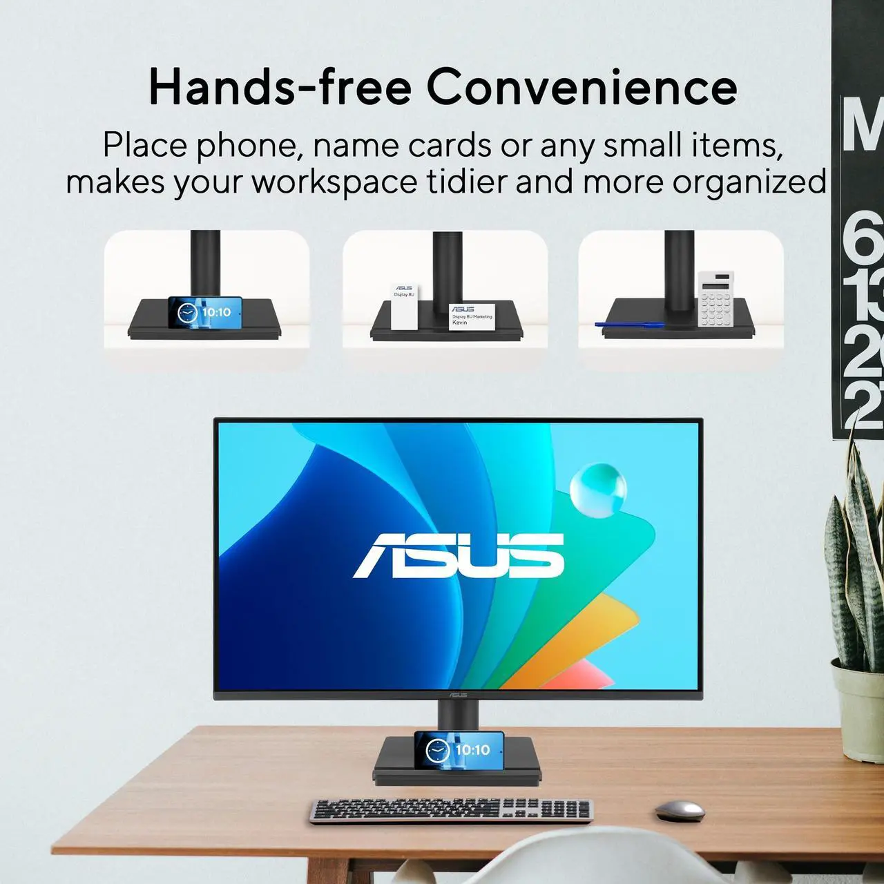 Alt view image 11 of 20 - ASUS 24” (23.8-inch viewable) 1080P VA249HG Eye Care Monitor – IPS, Full HD, 99% sRGB, Frameless, 120Hz, Adaptive-Sync, 1ms, HDMI, VGA, Low Blue Light, Flicker Free, Wall Mountable