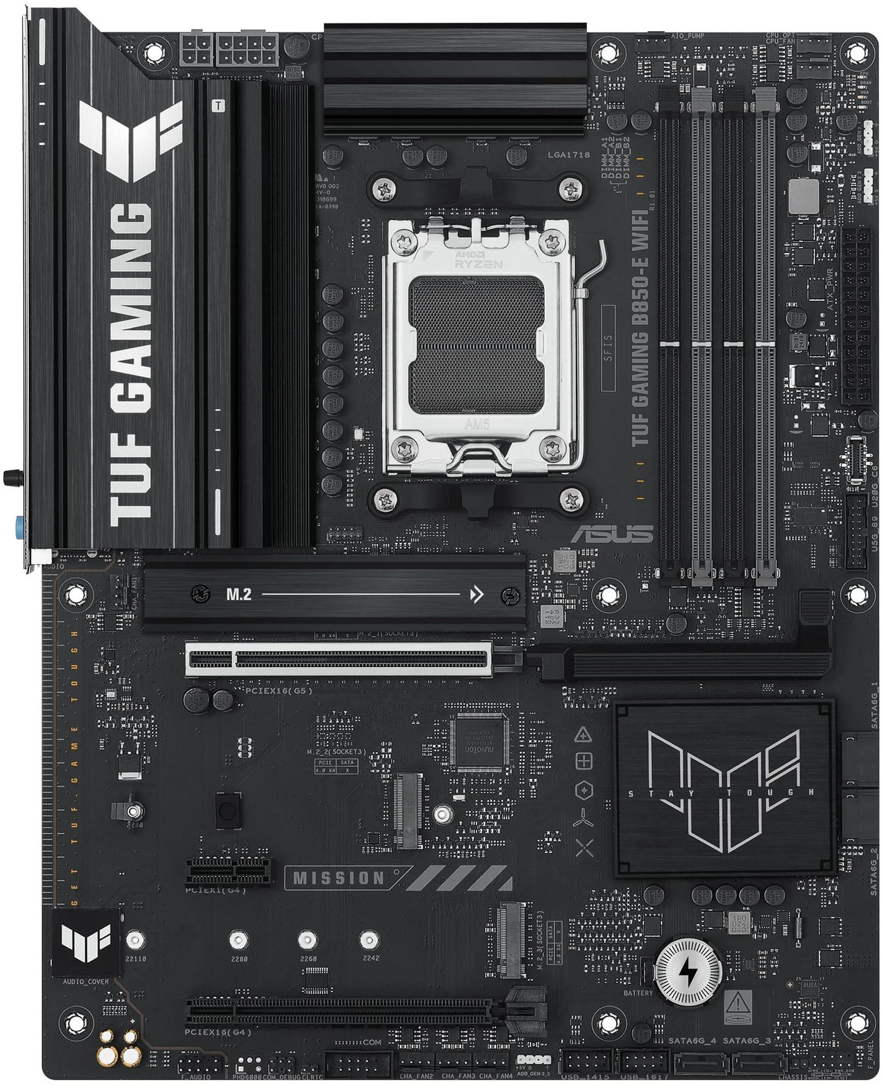 Open Box: ASUS TUF GAMING B850-E WIFI equipped with outstanding features, 8-layer PCB, 8+2+1 80A stages, DDR5, PCIe 5.0 x16, three M.2, Wi-Fi 6E, 2.5Gb, USB Type-C - Newegg.com - Open Box condition - Image 23