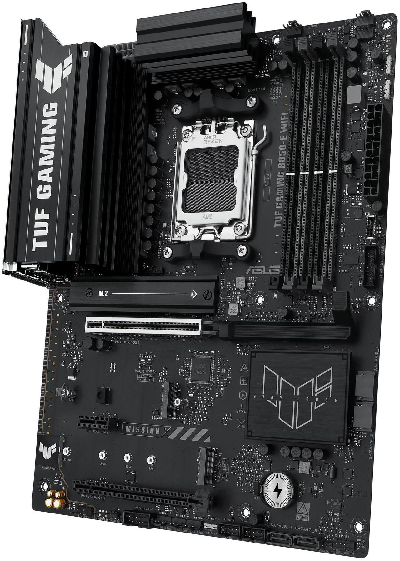 Open Box: ASUS TUF GAMING B850-E WIFI equipped with outstanding features, 8-layer PCB, 8+2+1 80A stages, DDR5, PCIe 5.0 x16, three M.2, Wi-Fi 6E, 2.5Gb, USB Type-C - Newegg.com - Open Box condition - Image 25