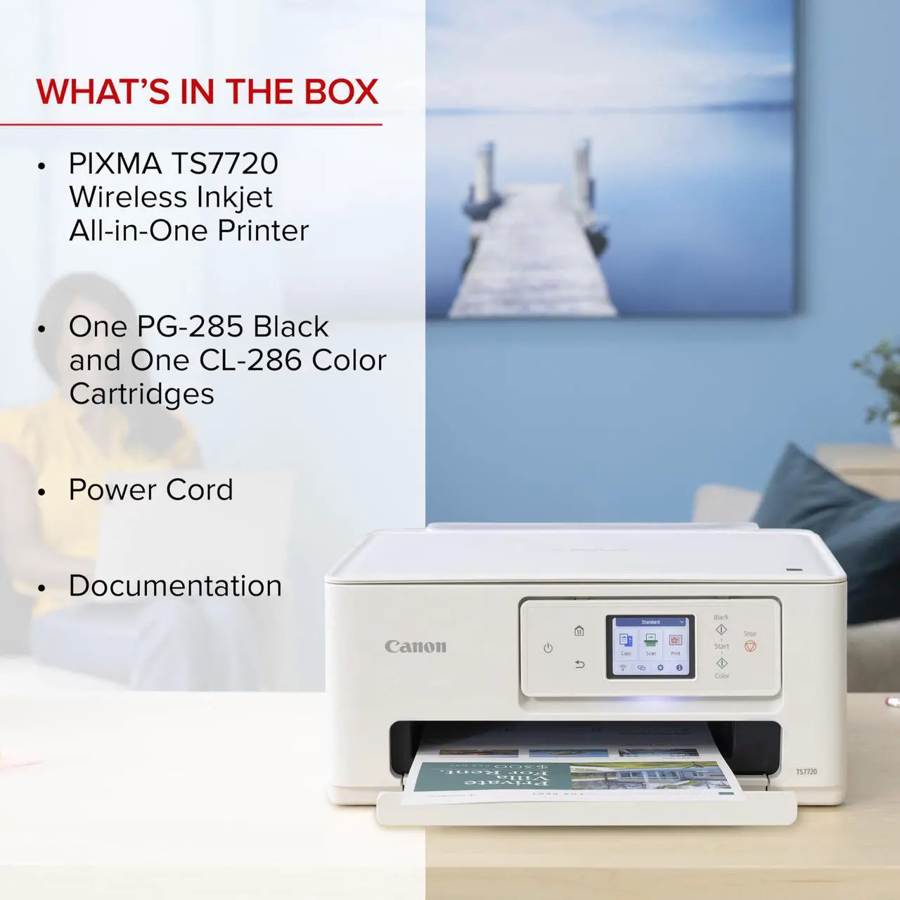 Alt view image 14 of 14 - Canon PIXMA TS7720 Inkjet Printer Print Scan Copy (6256C002)