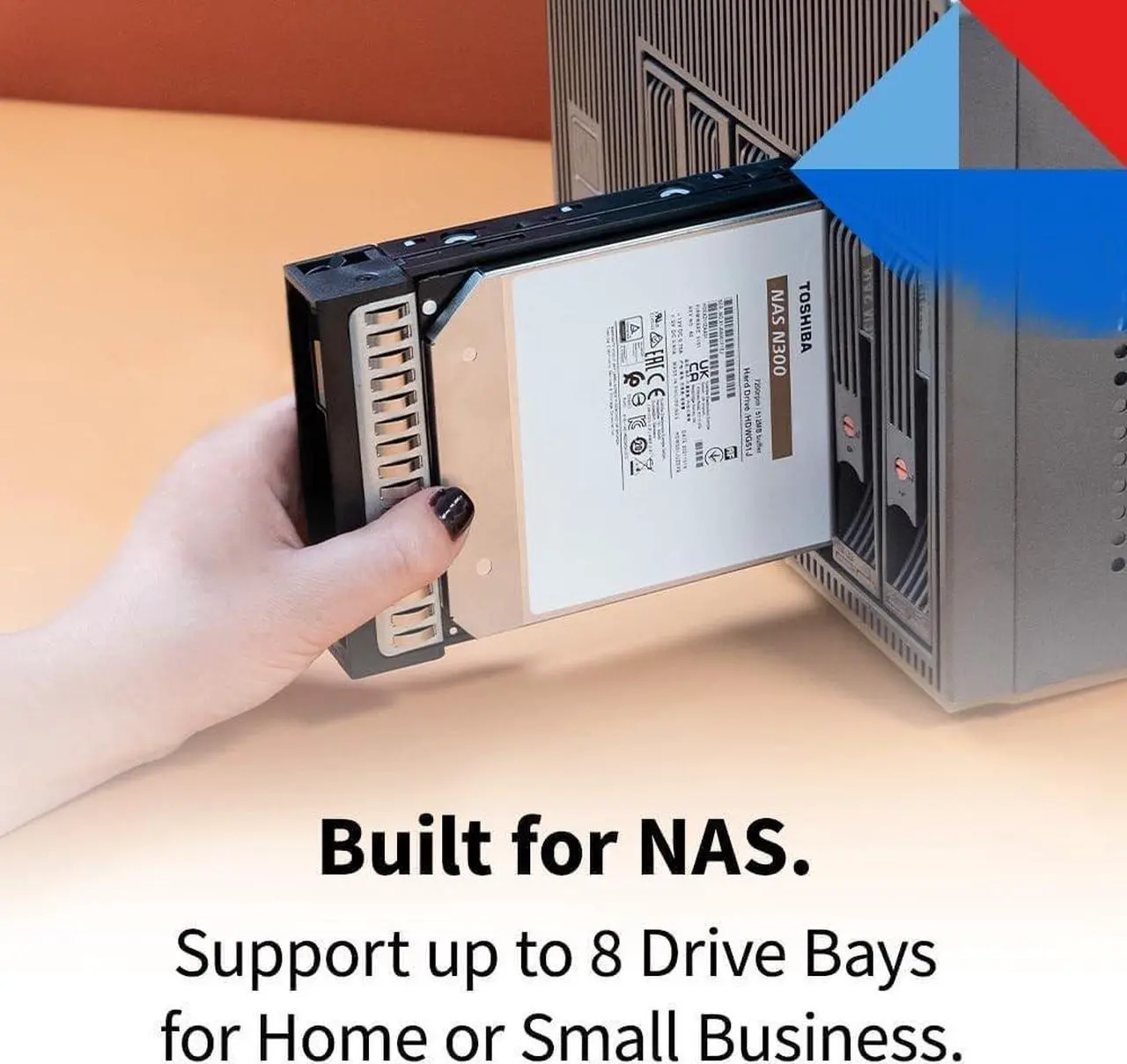Alt view image 3 of 6 - Toshiba N300 NAS - Hard drive - 14 TB - internal - 3.5" - SATA 6Gb/s - 7200 rpm - buffer: 512 MB - HDWG51EXZSTA