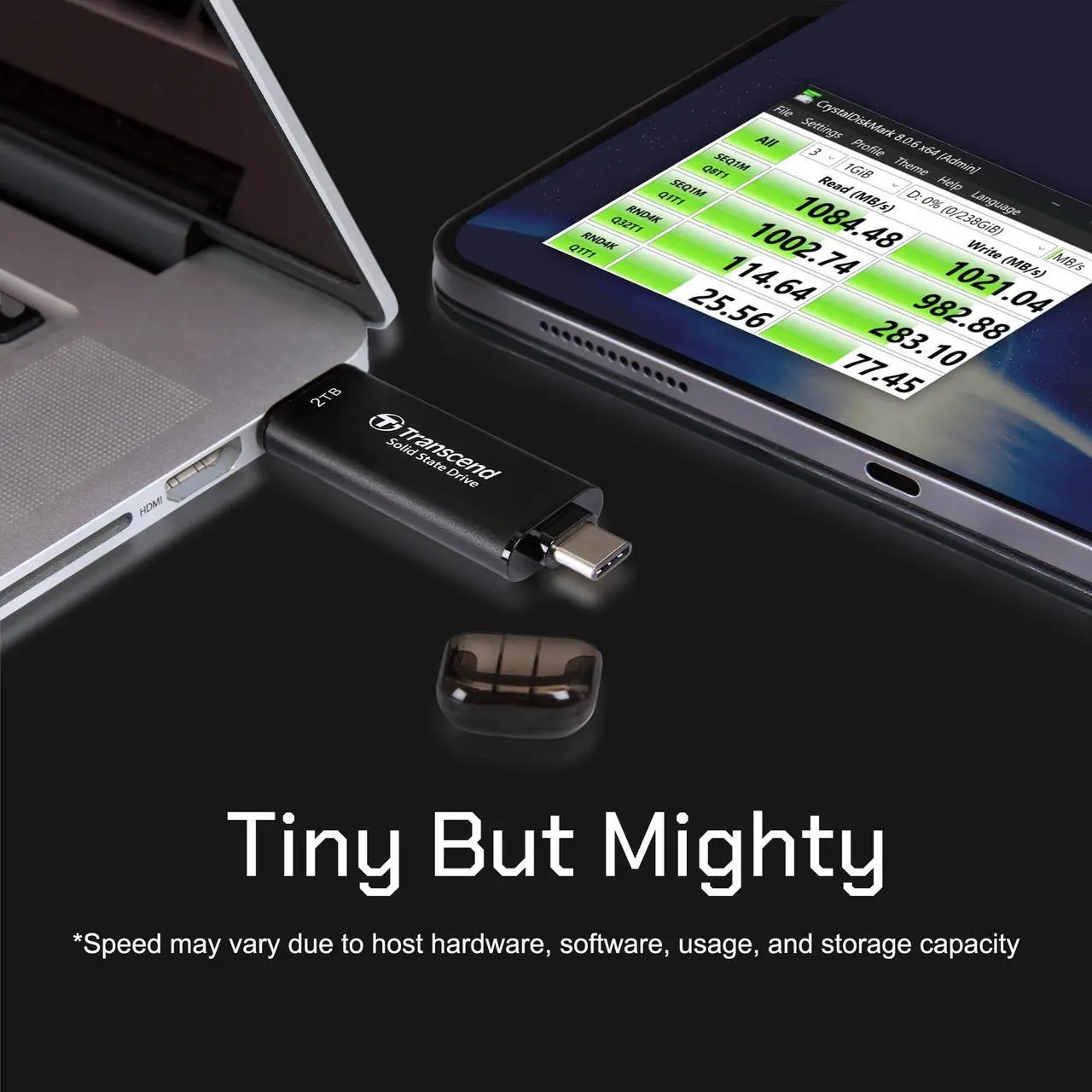Alt view image 12 of 13 - 1TB Transcend ESD310C Dual USB Portable SSD (USB Type-A and Type-C)