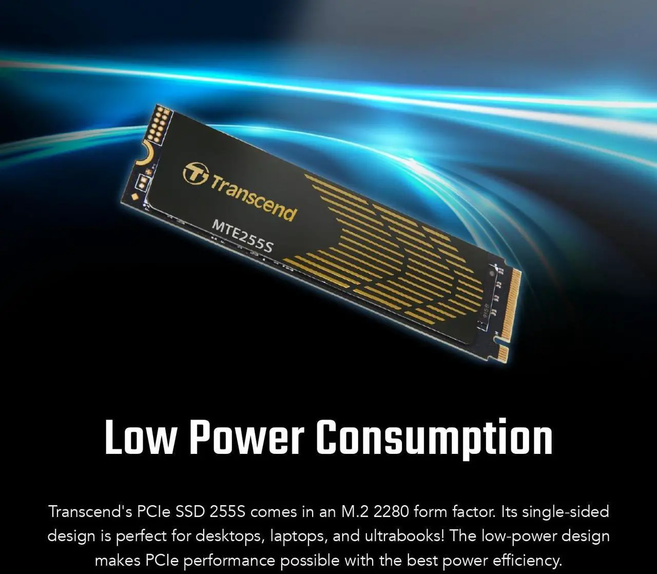 Alt view image 12 of 14 - Transcend MTE255S 2 TB Solid State Drive - M.2 2280 Internal - PCI Express NVMe (PCI Express NVMe 4.0 x4) - Gaming PC, Desktop PC, Notebook, Computer Device Supported - 0.33 DWPD - 1200 TB TBW