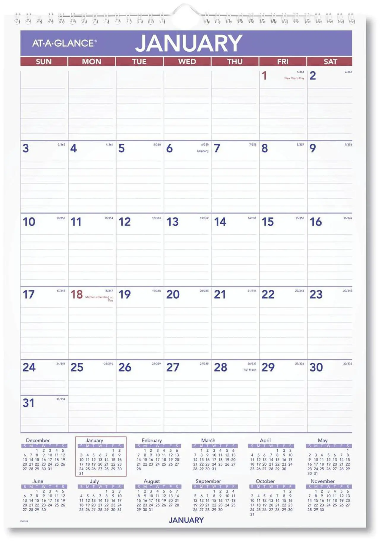 Main image of AT-A-GLANCE® 2026 Monthly Wall Calendar, Medium, 12" x 17"