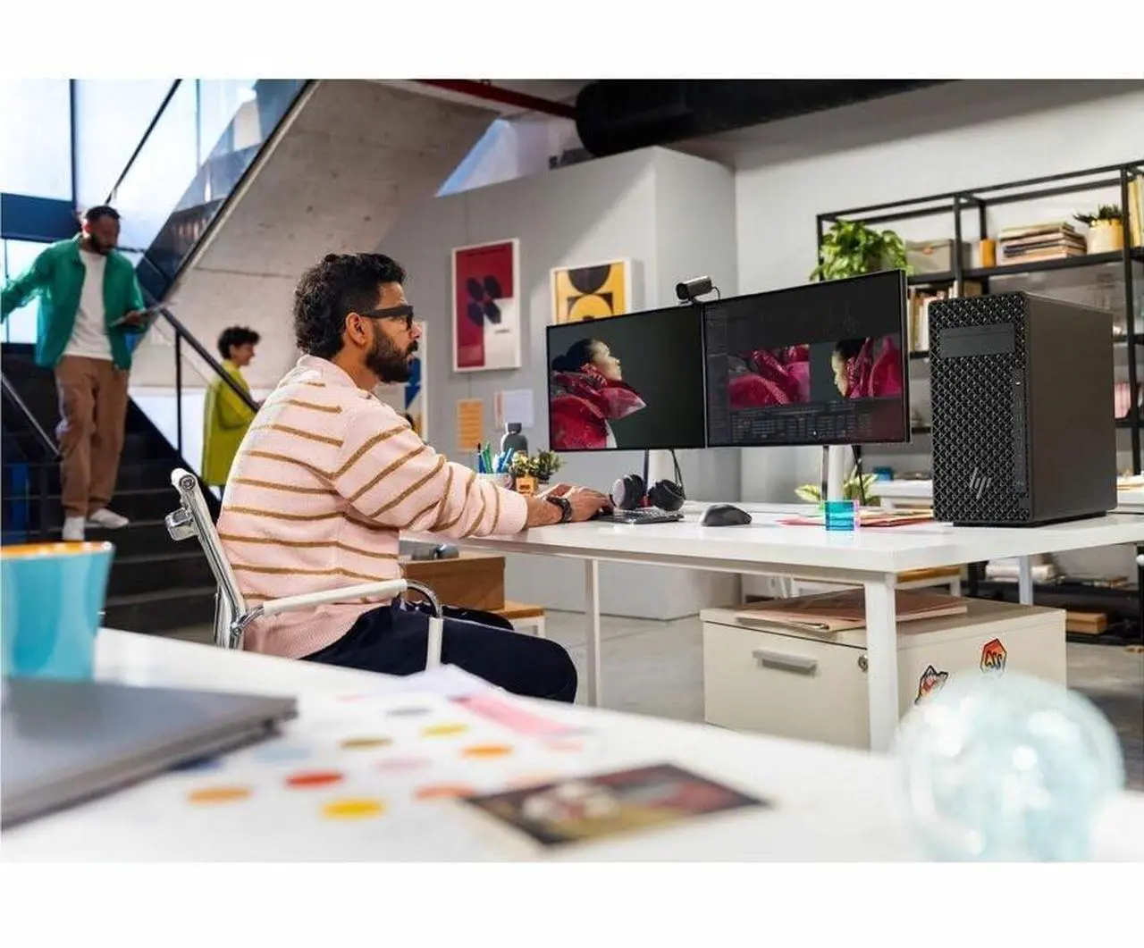 Alt view image 13 of 13 - HP Z2 G1i Workstation Intel Core Ultra 7 265K 32 GB 1 TB SSD Tower Black Intel W880 Chip Windows 11 Pro Intel Graphics English Keyboard Ethernet BN6D8UTABA