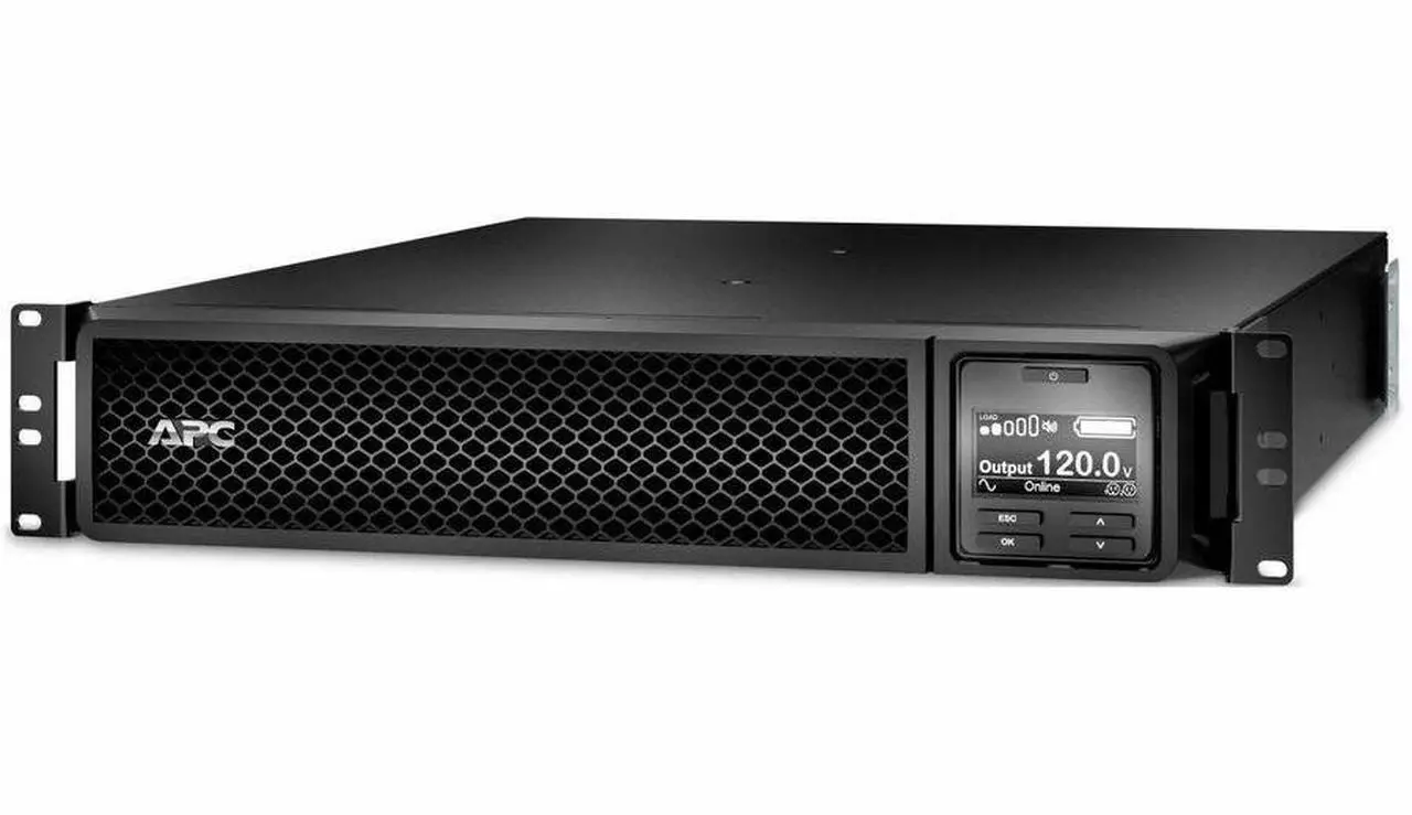 Main image of APC Smart-UPS On-Line 1500VA Rackmount 2U 120V 6x NEMA 5-15R outlets Network Card Extended runtime W/ rail kit [TAA]