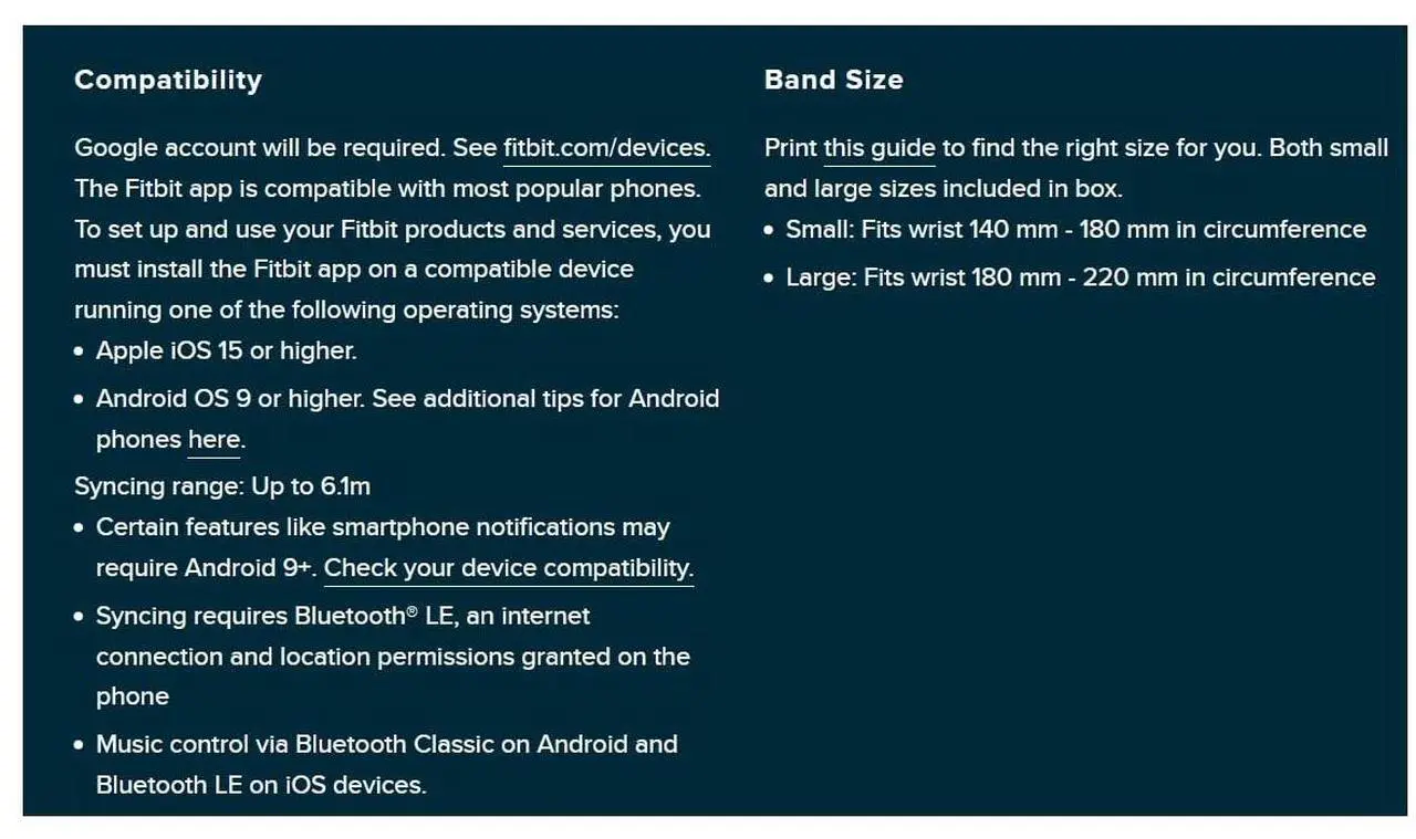 Alt view image 6 of 6 - Fitbit Smartwatch Band FB171SBBKS