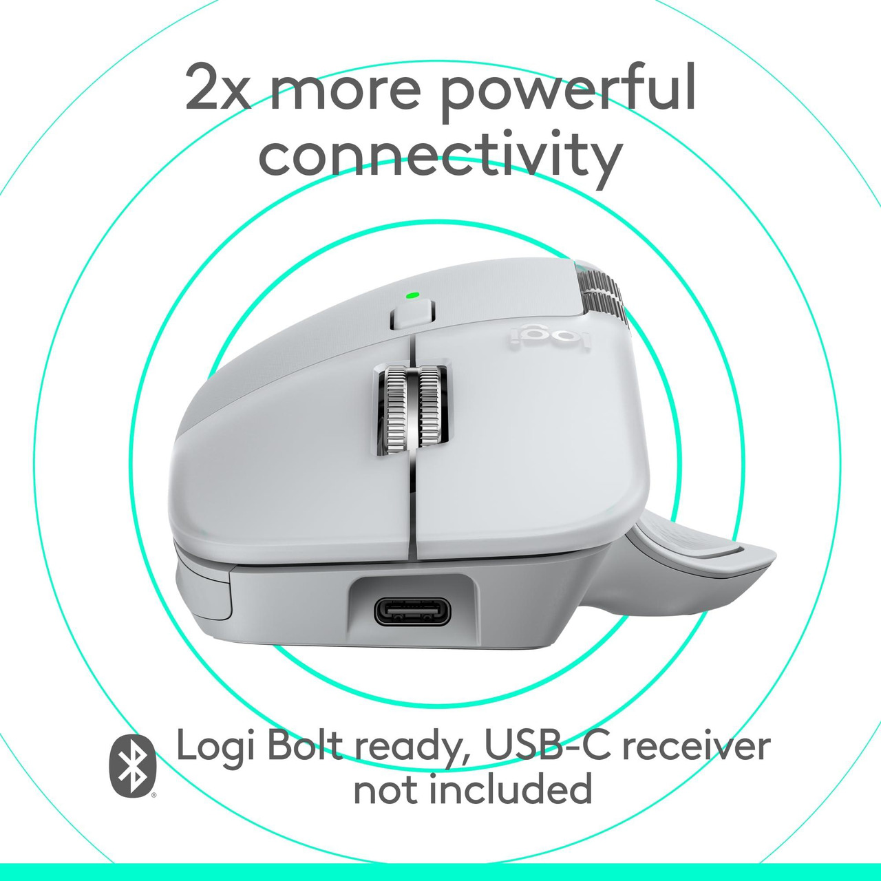 Open Box: Logitech MX Master 4 for Mac - Wireless Bluetooth Mouse with Ultra-fast Scrolling, Ergo, haptic feedback, Customize vibration intensity - White Silver - Newegg.com - Open Box condition - Image 27