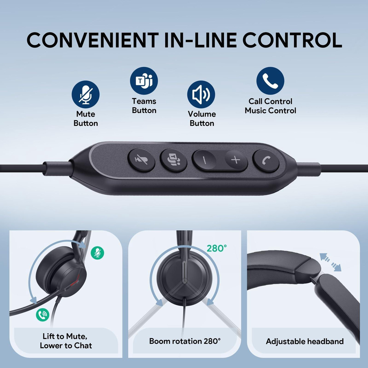 Open Box: Yealink UH44 Teams Certified USB Headset with 2 Noise Cancelling Mics - Newegg.com - Open Box condition - Image 11