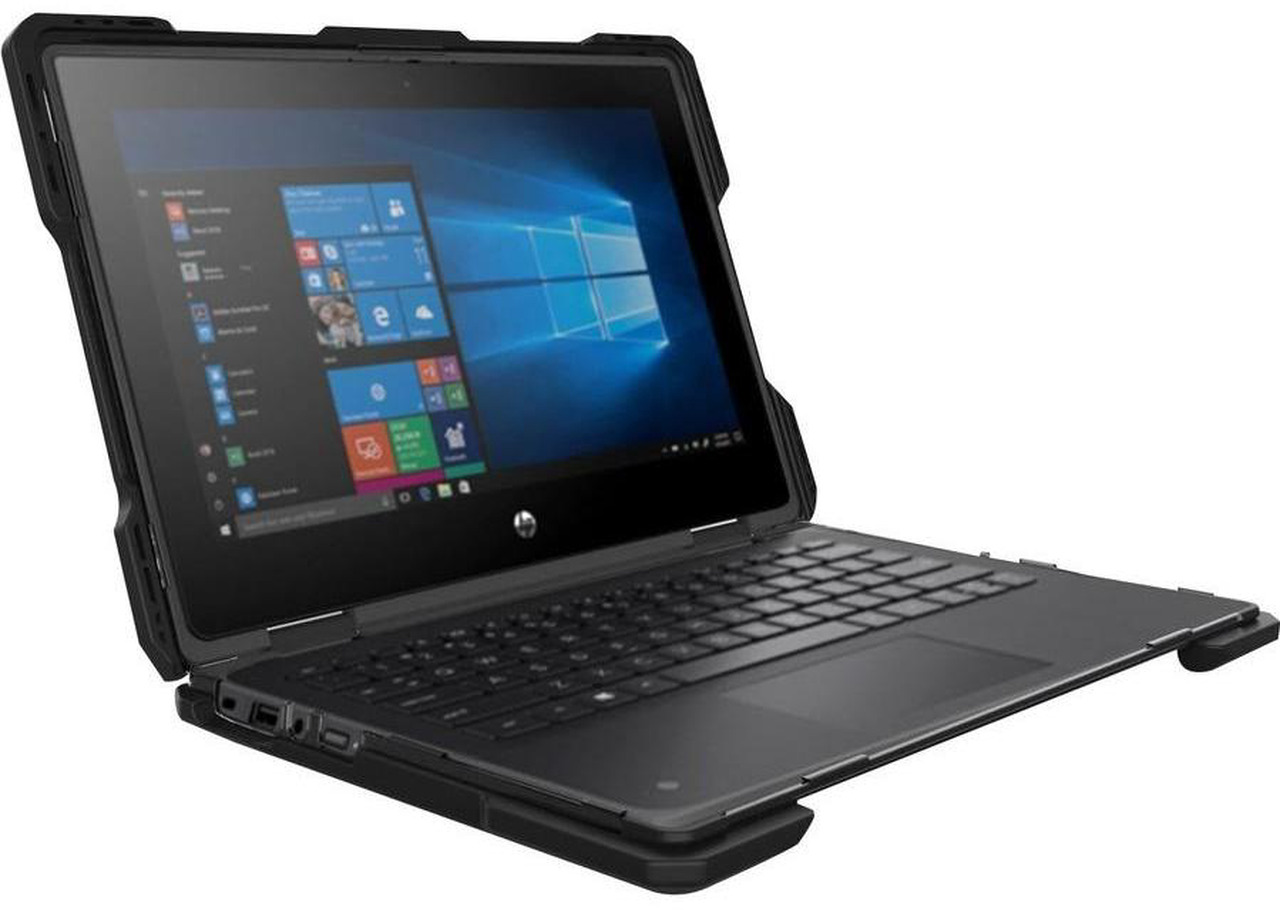 Open Box: InfoCase HP x360 Rugged Snap-On Case - For HP Chromebook, Notebook - Black - Scratch Resistant, Anti-slip, Drop Resistant, Shock Resistant, Heat Resistant, Damage Resistant - Polycarbonate (PC), Therm - Newegg.com - Open Box condition - Image 12