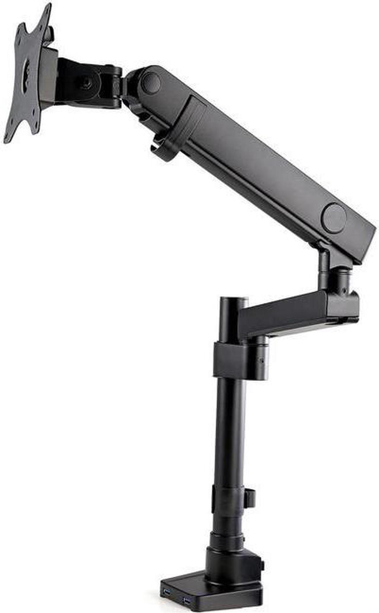 StarTech Desk Mount Single Monitor Arm for up to 34" Display Black ARMPIVOT2USB3