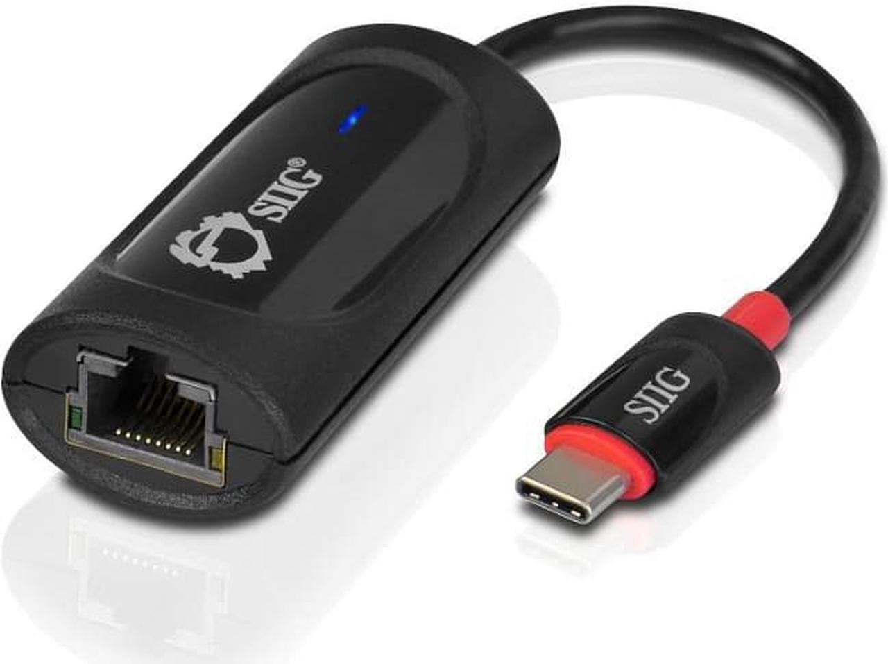 Alt view image 3 of 8 - SIIG USB-C to Gigabit Ethernet Adapter - USB 3.0