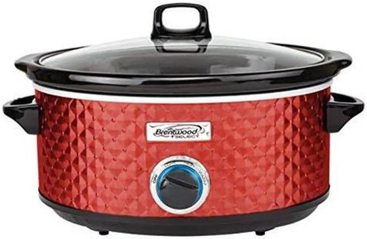 Alt view image 2 of 4 - BRENTWOOD(R) APPLIANCES SC-157R 7-Quart Slow Cooker (Red)