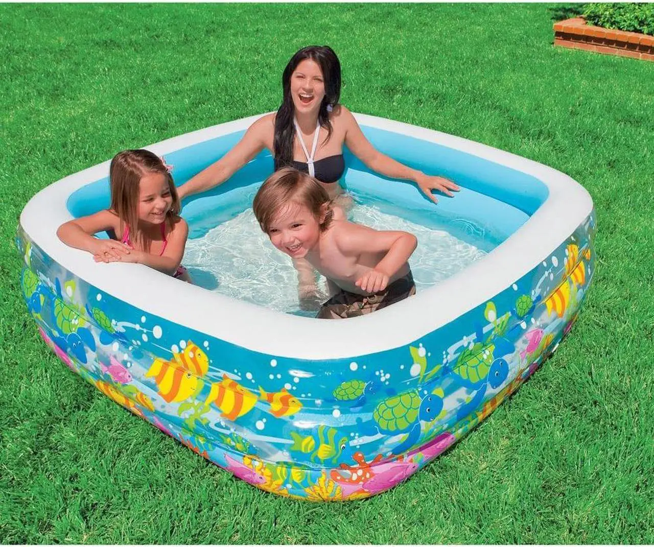 Alt view image 12 of 12 - Intex 57471EP Clearview Aquarium Clear Inflatable Swimming Pool