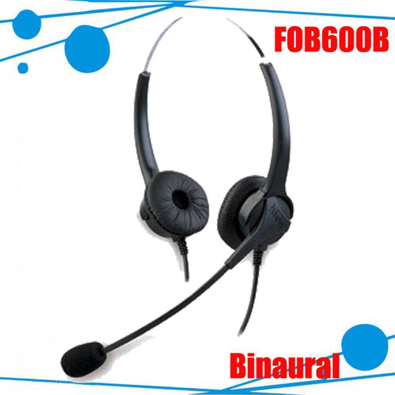 FOR600B Professional Binaural Best headset for call center telephone corded phone