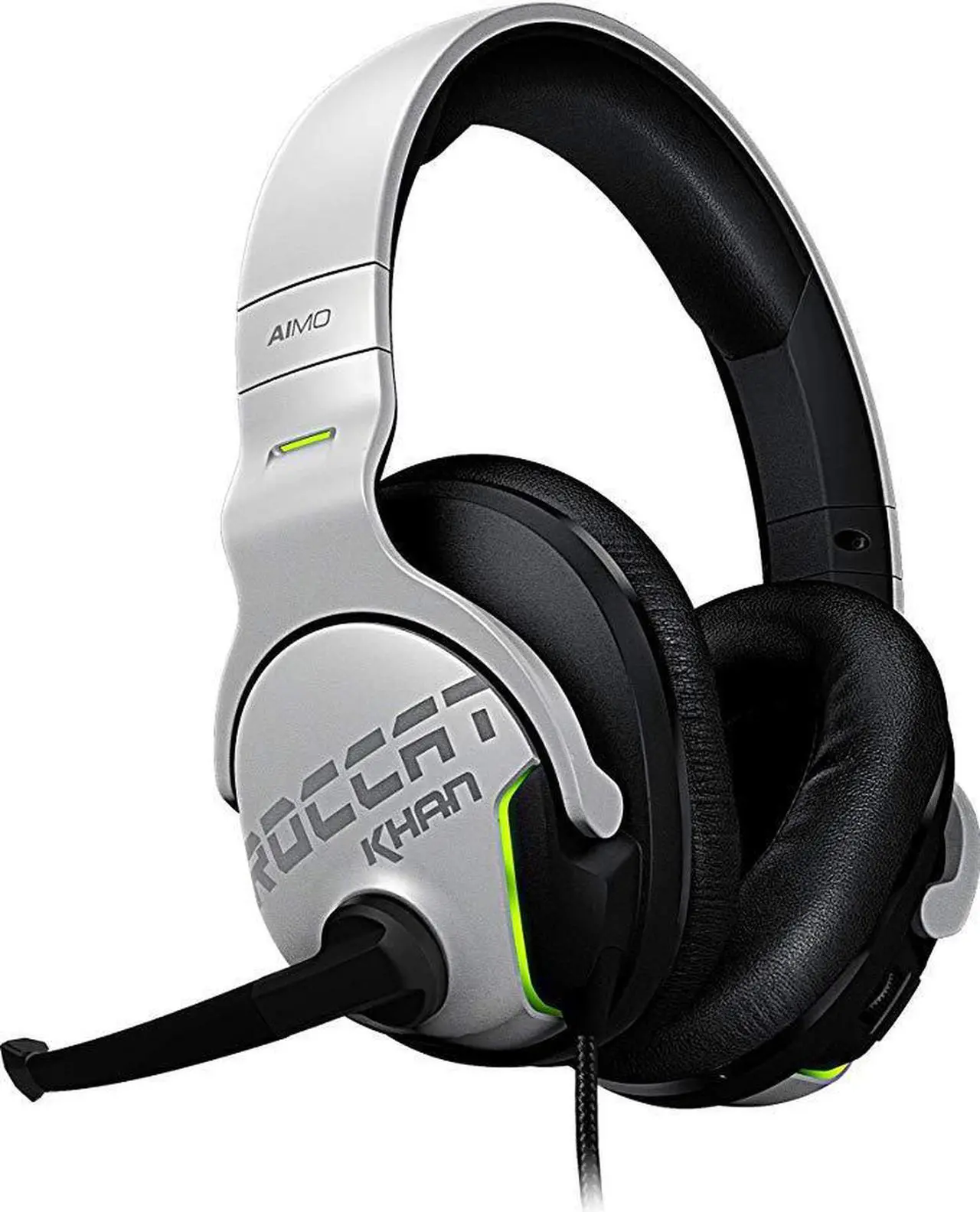 Main image of Roccat Khan Aimo 7.1 Hi Resolution RGB Gaming Headset - White