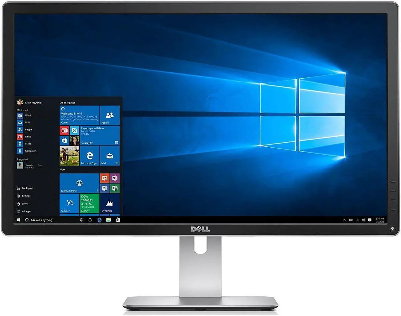 Main image of Dell 27" IPS 4K UHD LCD Monitor, IPS Panel 9 ms HDMI, DisplayPort, USB P2715Q