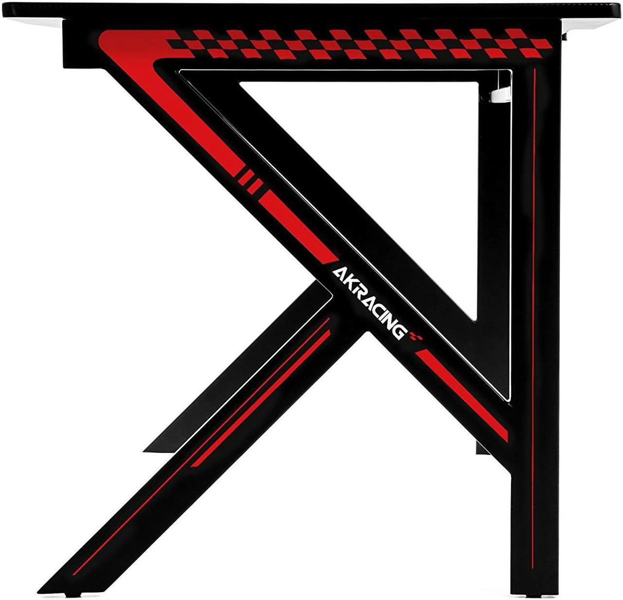Alt view image 10 of 10 - AKRacing Summit Gaming Desk with XL Mouse Pad - Red (AK-SUMMIT-RD-NA)