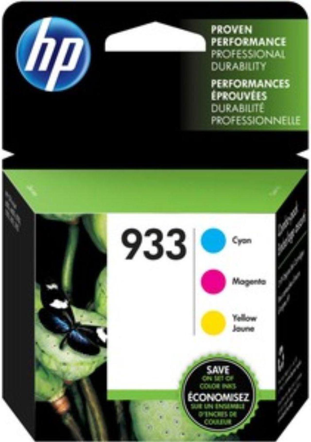 Alt view image 3 of 18 - HP 933 3-pack Cyan/Magenta/Yellow Original Ink Cartridges, Per cartridge: ~330