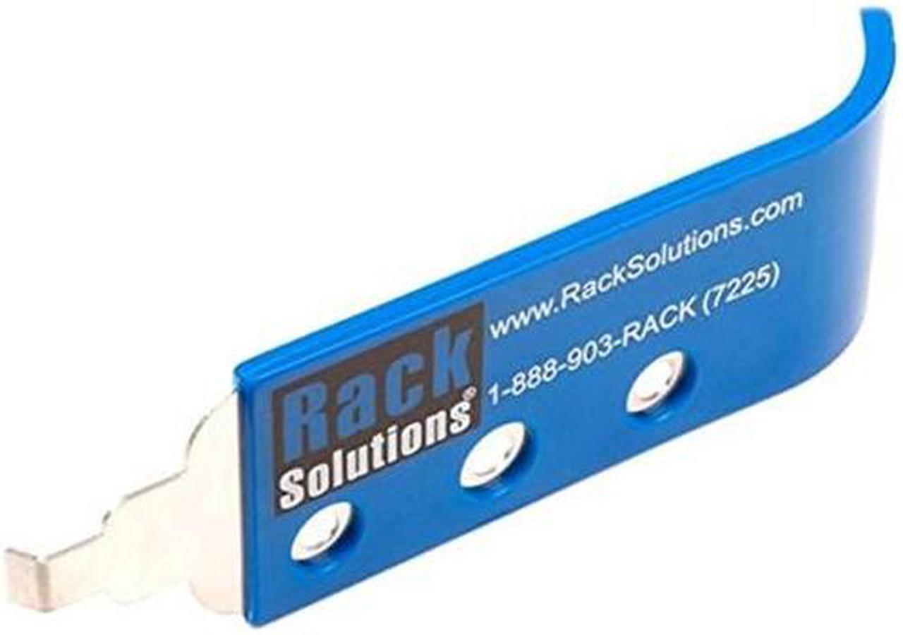 Alt view image 2 of 5 - RackSolutions Cage Nut Tool, Stainless Steel with Plastic Cover, Built-in Size Reference Guide, Compatible with 10-32, 12-24, M6 Screws