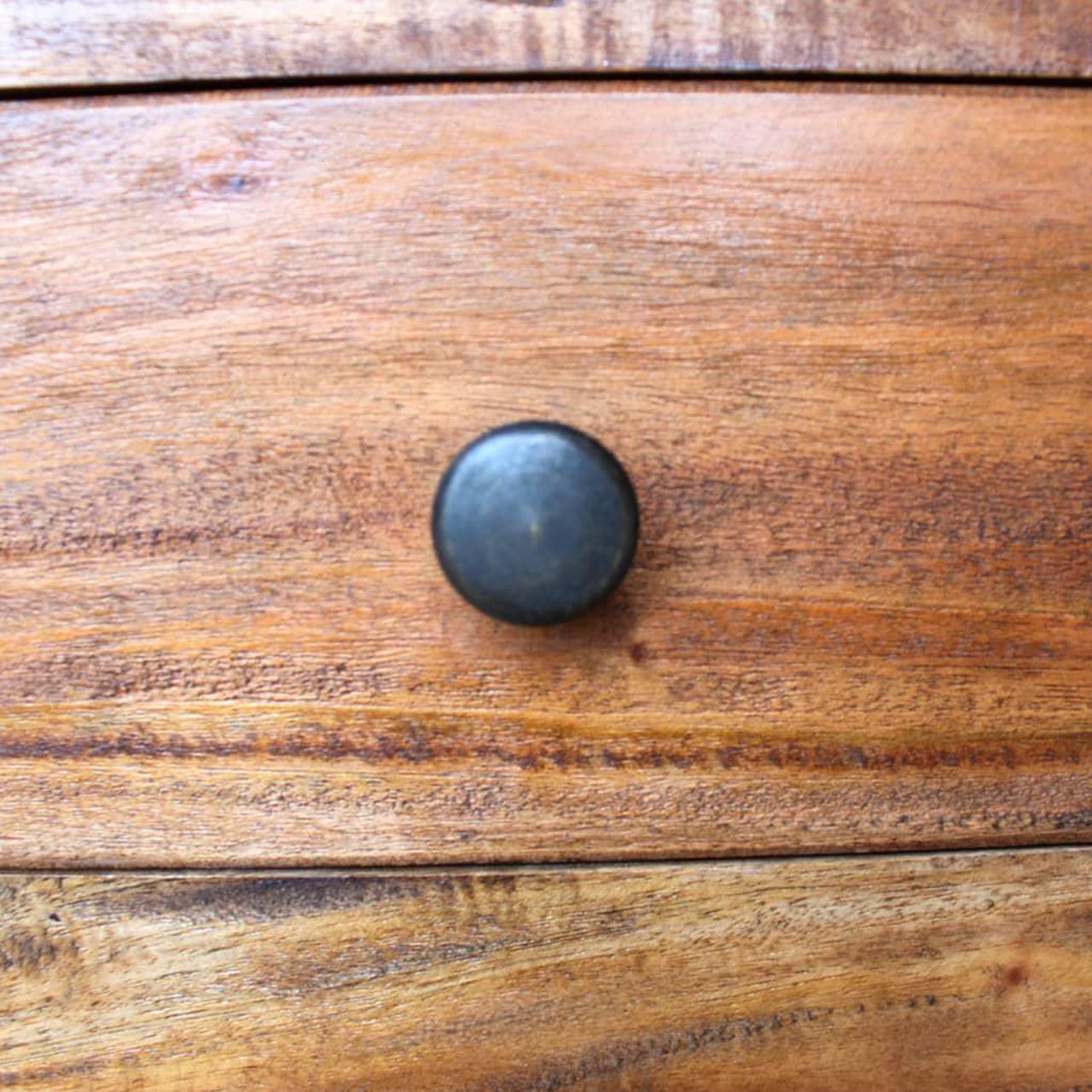 Alt view image 5 of 13 - vidaXL Sideboard Buffet Console Cabinet with Storage Recycled Teak and Steel