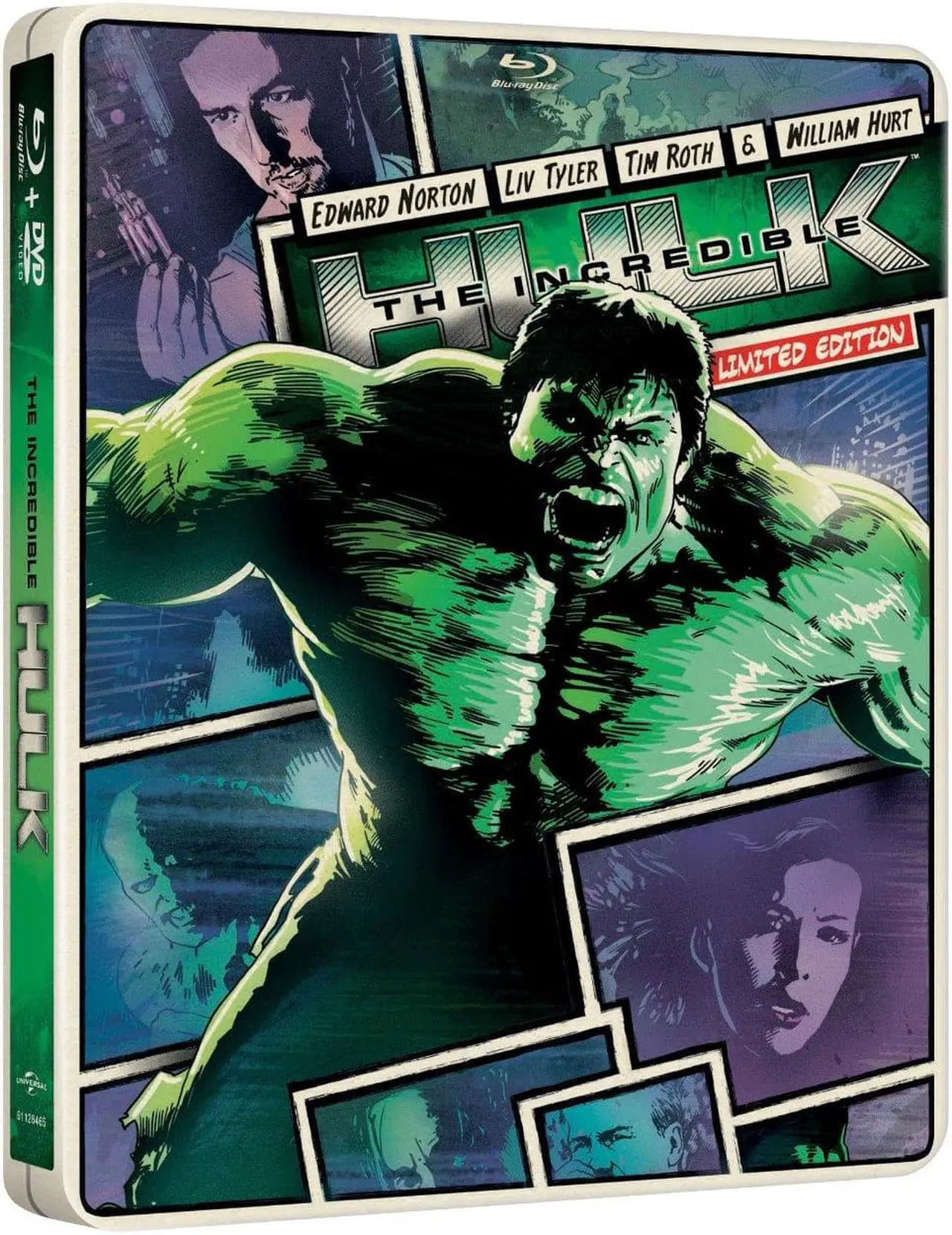 Alt view image 3 of 3 - The Incredible Hulk [2 Discs] [Includes Digital Copy] [Ultraviolet] [Blu-Ray/Dvd]