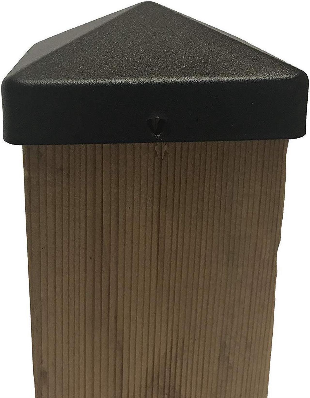 Alt view image 8 of 12 - Nuvo Iron US Eazy Cap for 3.5" x 3.5" Posts (Pressure Fit) - Black - US-PCP11BLK