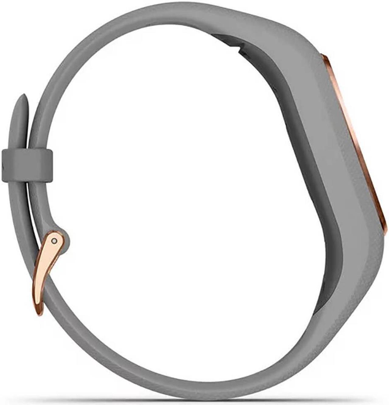 Alt view image 11 of 20 - Garmin Vivosmart 4 Gray with Rose Gold Hardware Small/Medium Size (010-01995-12)