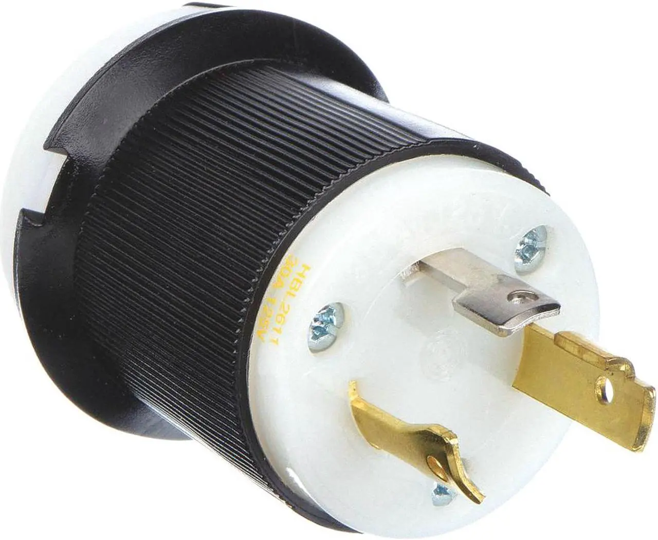 Alt view image 3 of 4 - HUBBELL WIRING DEVICE-KELLEMS HBL2611 Locking Plug, L5-30P, 30 A, 125V AC,