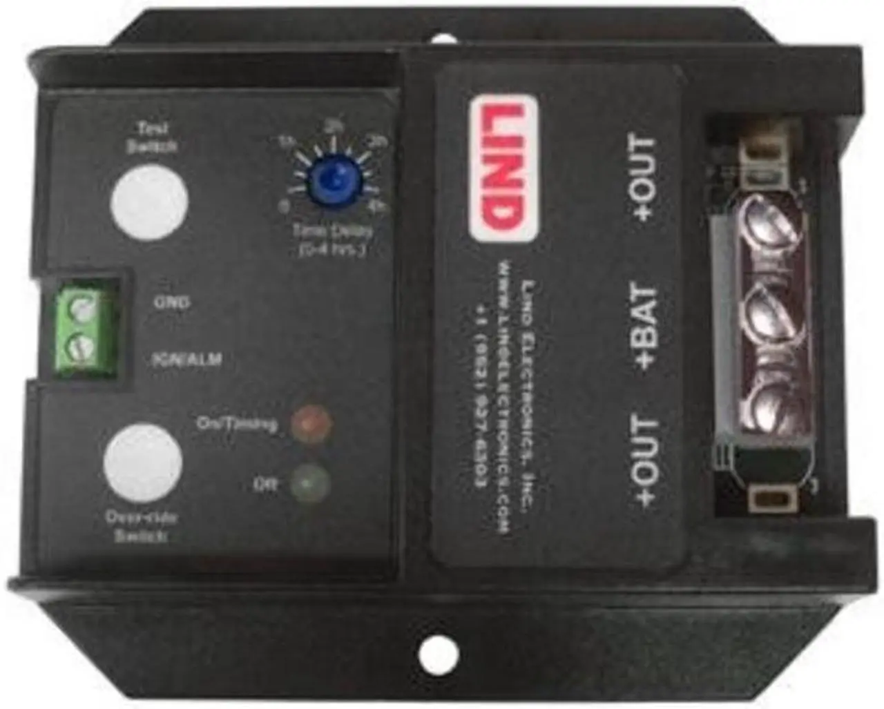 Alt view image 4 of 8 - LIND ELECTRONICS LOW PROFILE SHUTDOWN TIMER, 4HR ADJUSTABLE TIME, SCREW TERMS, 12 VOLTS, 30 AMPS