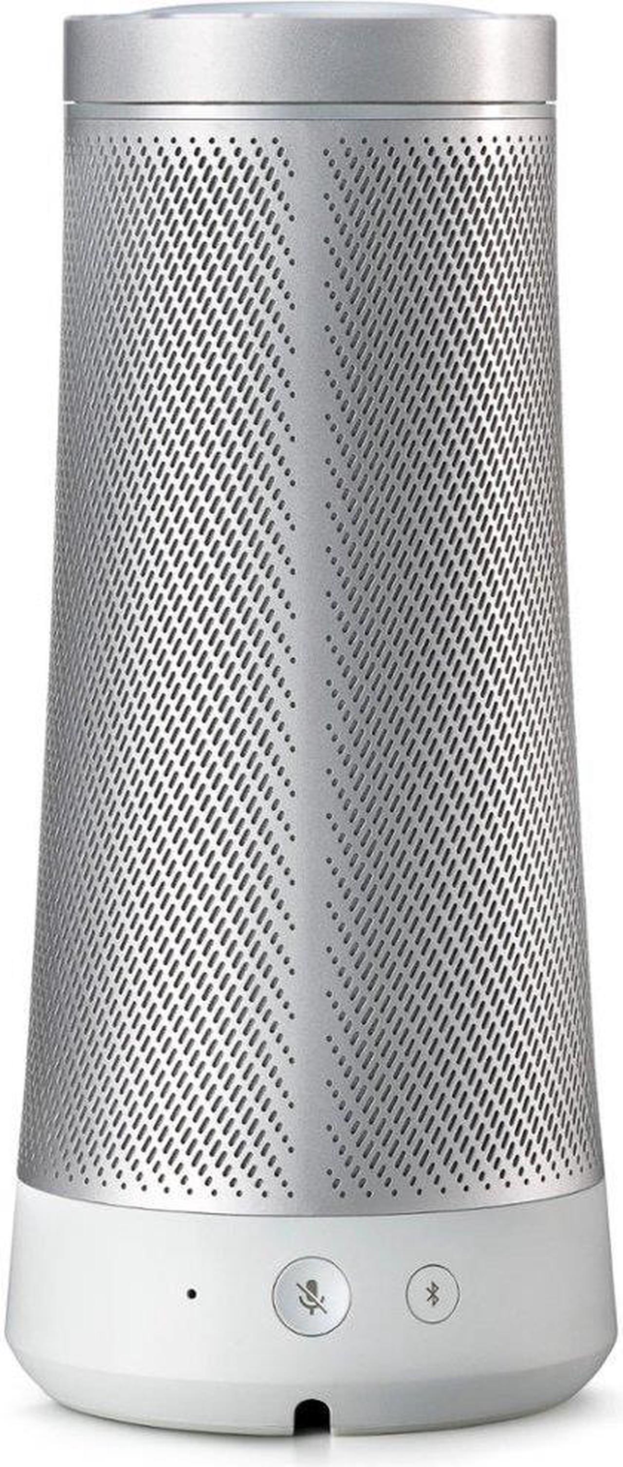 Alt view image 12 of 18 - Harman Kardon INVOKE Voice-Activated Speaker with Cortana HKINVOKESILAM (Silver)