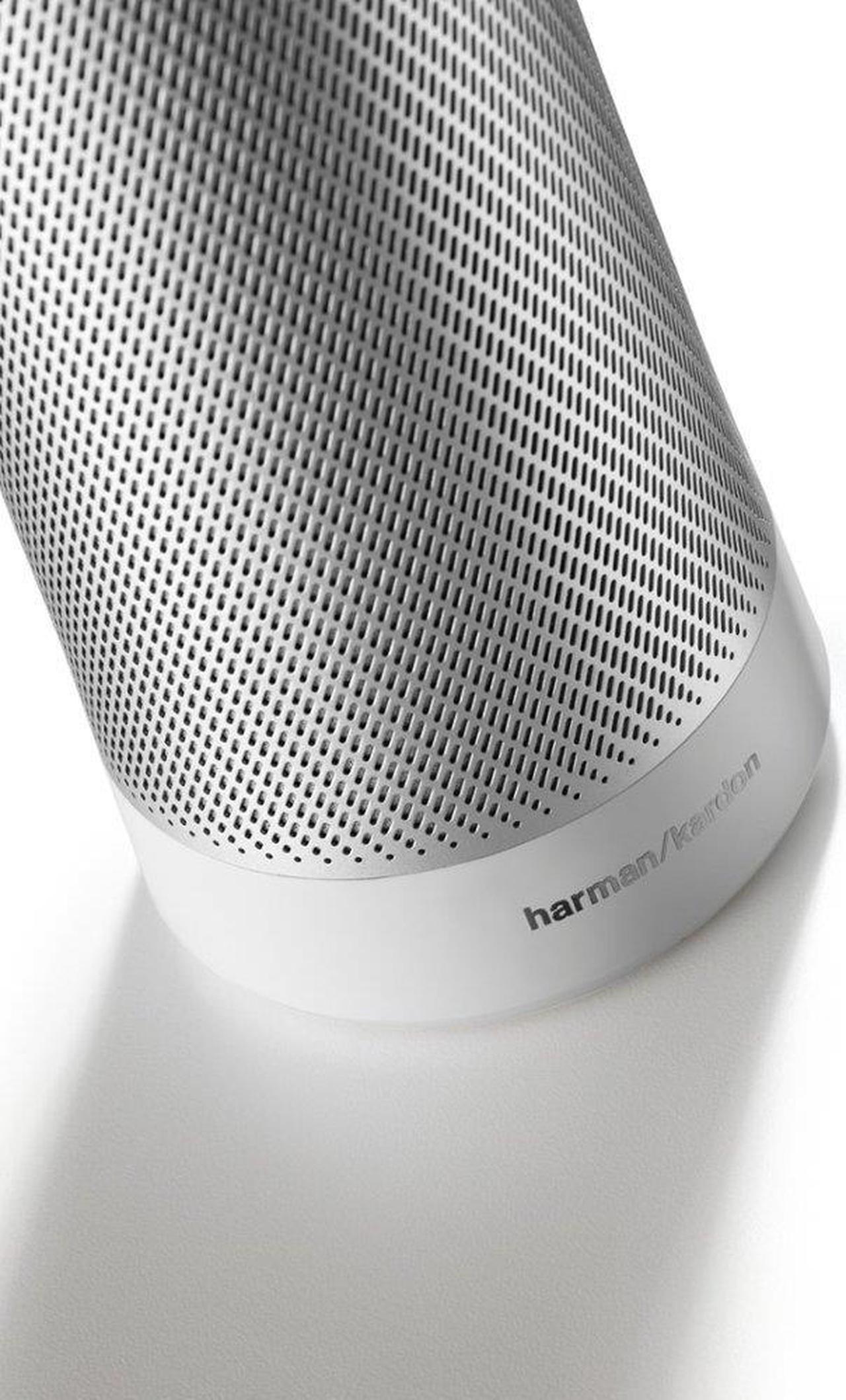Alt view image 14 of 18 - Harman Kardon INVOKE Voice-Activated Speaker with Cortana HKINVOKESILAM (Silver)