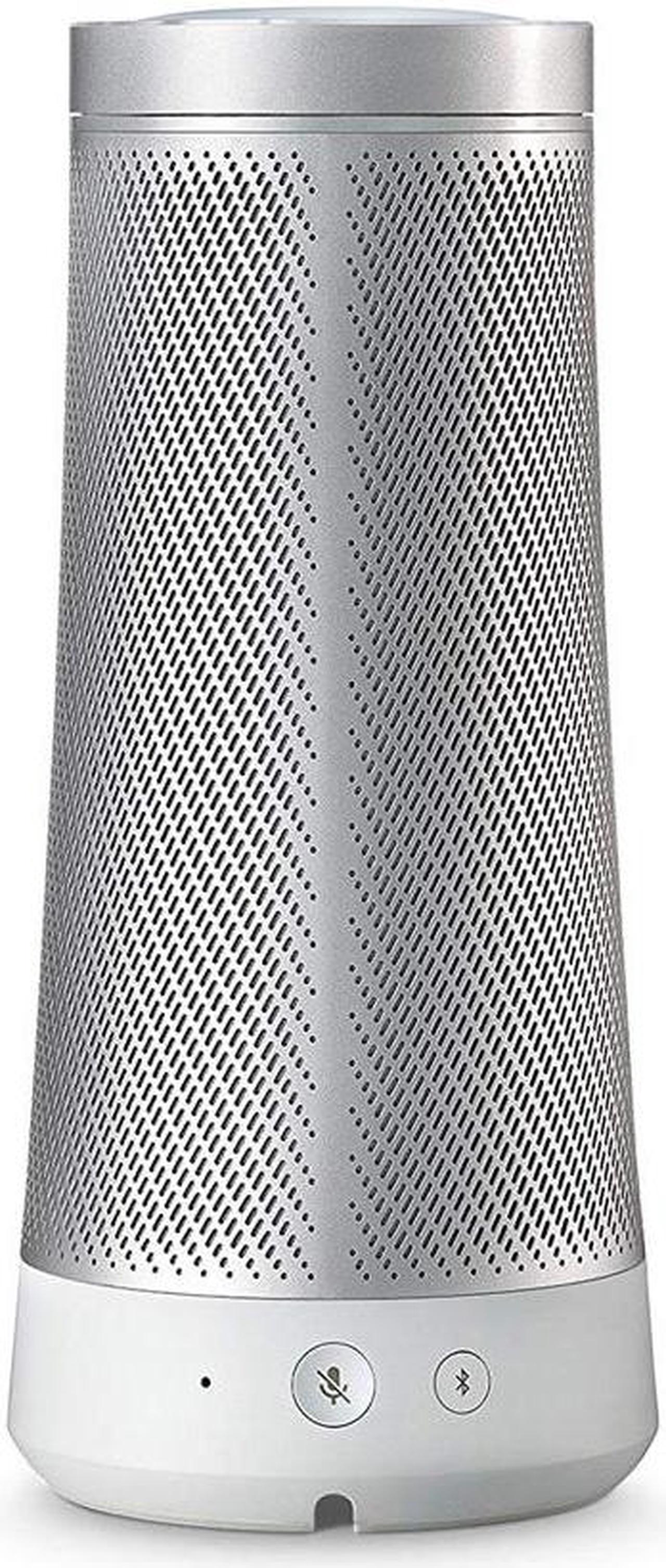 Alt view image 10 of 18 - Harman Kardon INVOKE Voice-Activated Speaker with Cortana HKINVOKESILAM (Silver)
