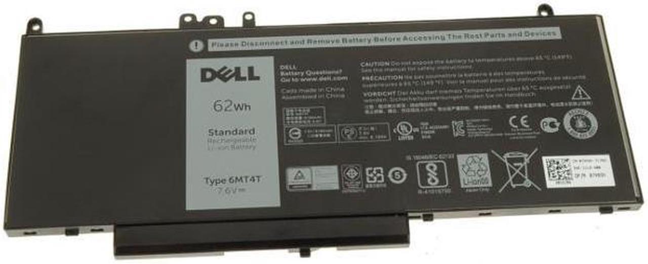Alt view image 3 of 20 - Dell Latitude E5470 E5570 Precision 3510 4-cell 62Wh OEM Original Battery 6MT4T