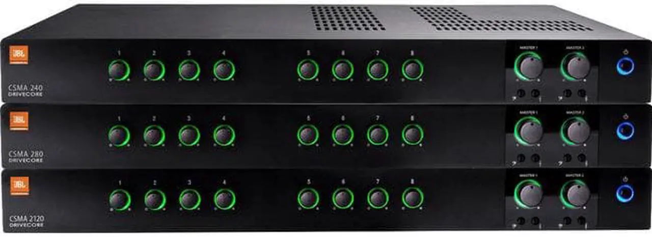 Main image of JBL CSMA280 Commercial Series Two-Channel 80W Powered Audio Mixer/Amplifier