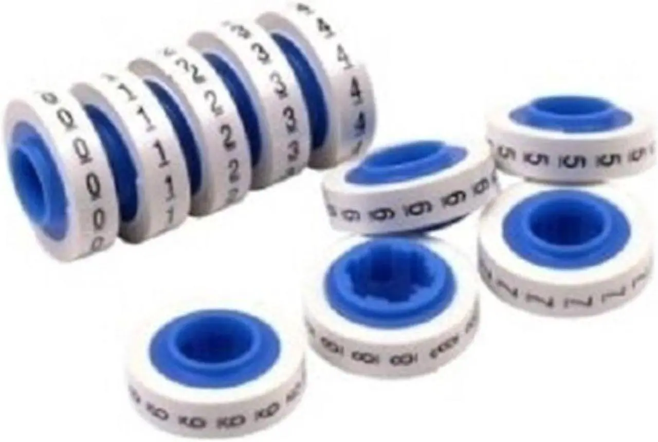 Main image of 3M ScotchCode Wire Marker Tape Refill Roll, SDR09, 10 rolls numbering 0 thru 9