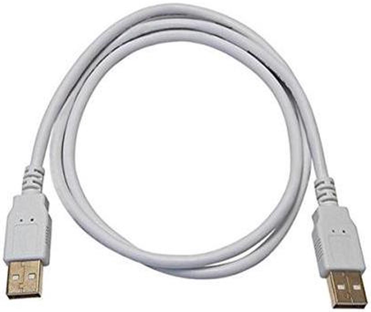 Alt view image 4 of 8 - Monoprice USB 2.0 Cable - 3 Feet - White | USB Type-A Male to USB Type-A Male, 28/24AWG, Gold Plated, 480 Mbps