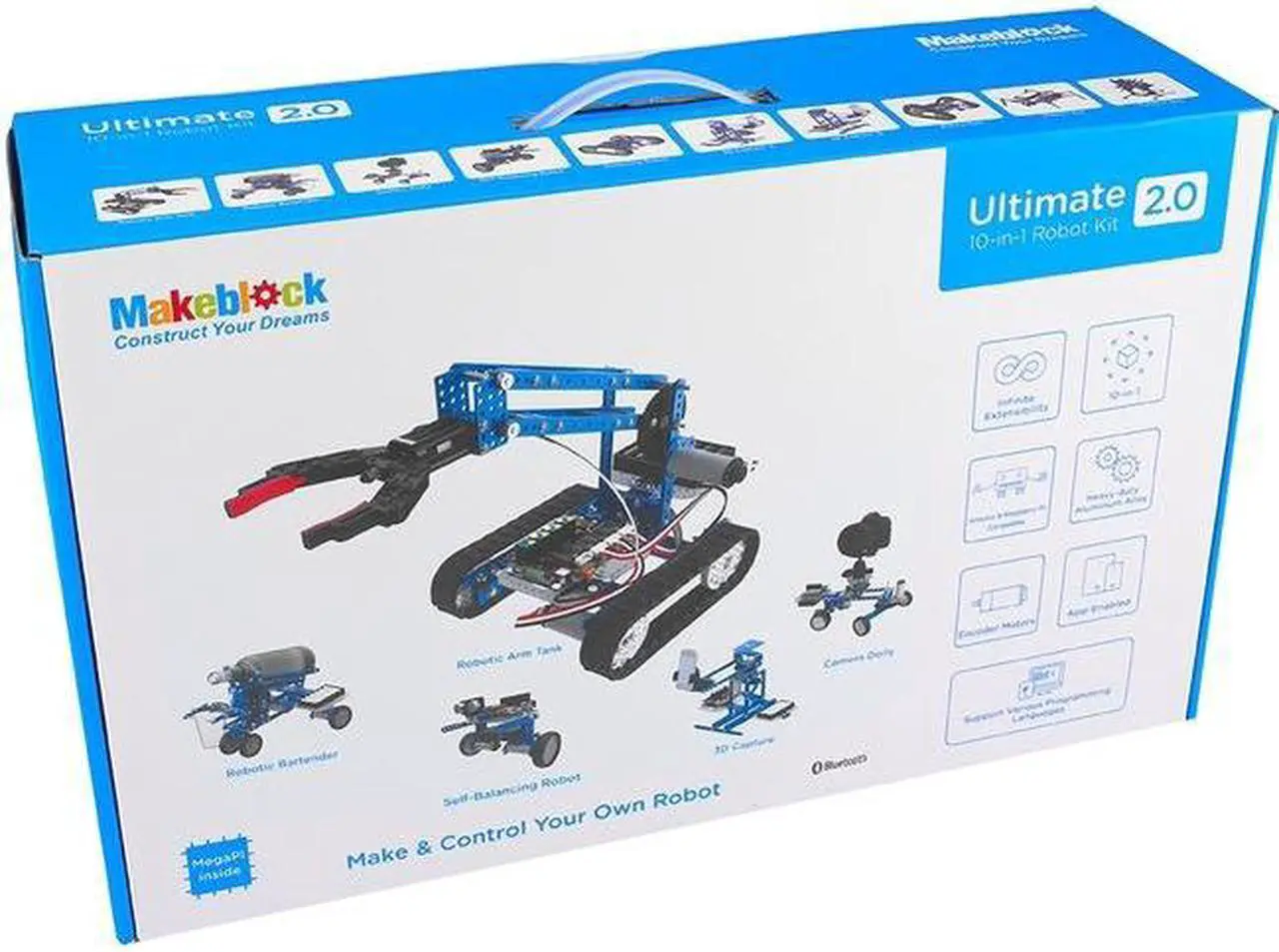 Alt view image 7 of 7 - Makeblock mBot Ultimate 2.0 10-in-1 Robot Kit with Endless Possibility