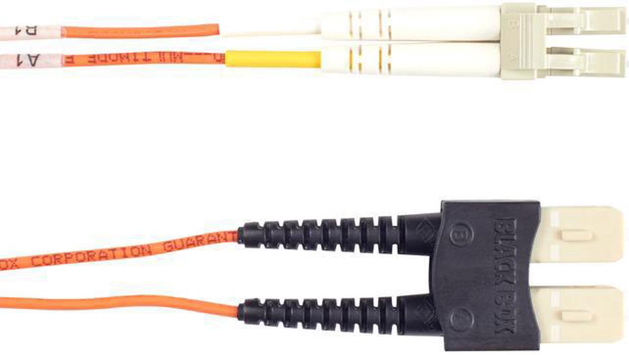 Alt view image 4 of 4 - OM1 MM FO PC OFNR PVC, SC-LC, OR, 1M