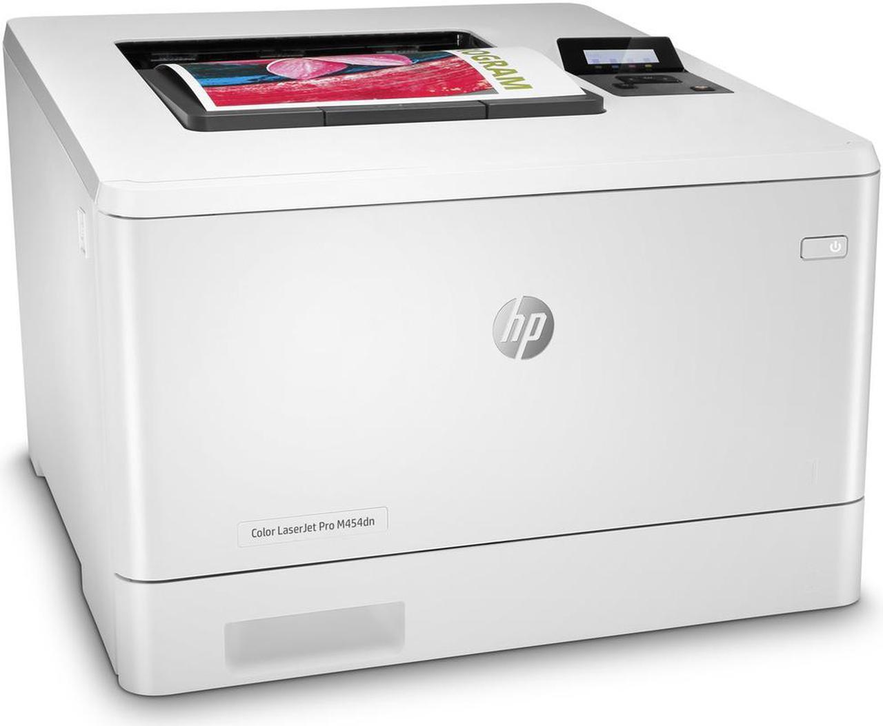 Alt view image 3 of 3 - HP M454DN 28 PPM 600 DPI Duplex Color LaserJet Pro Printer