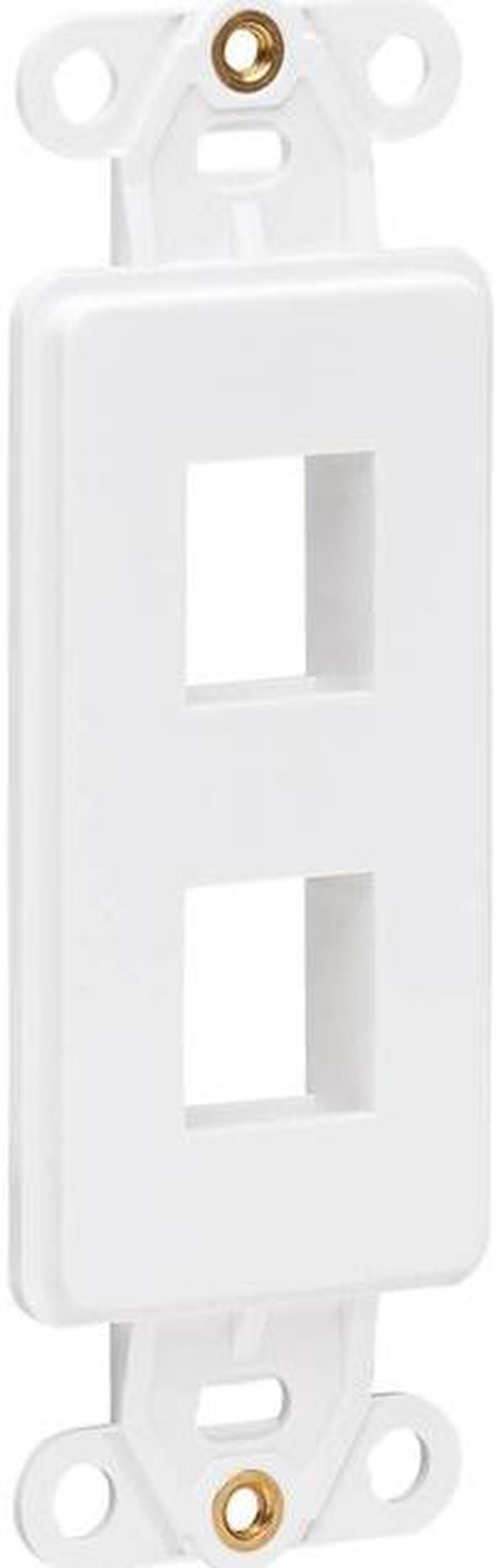 Tripp Lite Center Plate Insert Decora Style - Vertical 2 Ports