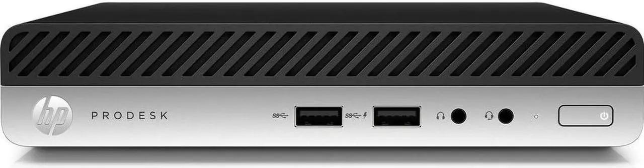 Main image of HP ProDesk 400 G4 Mini Desktop Computer, Intel Six-Core i5-8500T, 8GB RAM, 256GB SSD, Windows 10 Pro (Renewed)