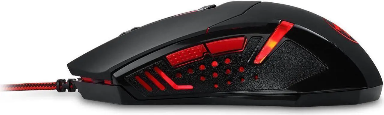 Alt view image 3 of 8 - Redragon M601 CENTROPHORus-2000 DPI Gaming Mouse for PC, 6 Buttons, Weight Tuning Set, Omron Micro Switches