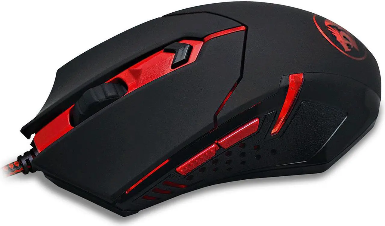 Alt view image 2 of 8 - Redragon M601 CENTROPHORus-2000 DPI Gaming Mouse for PC, 6 Buttons, Weight Tuning Set, Omron Micro Switches