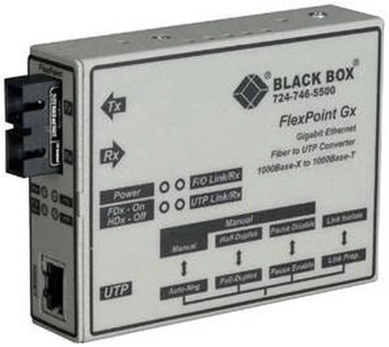 Main image of Black Box FlexPoint Gigabit Ethernet Media Converter