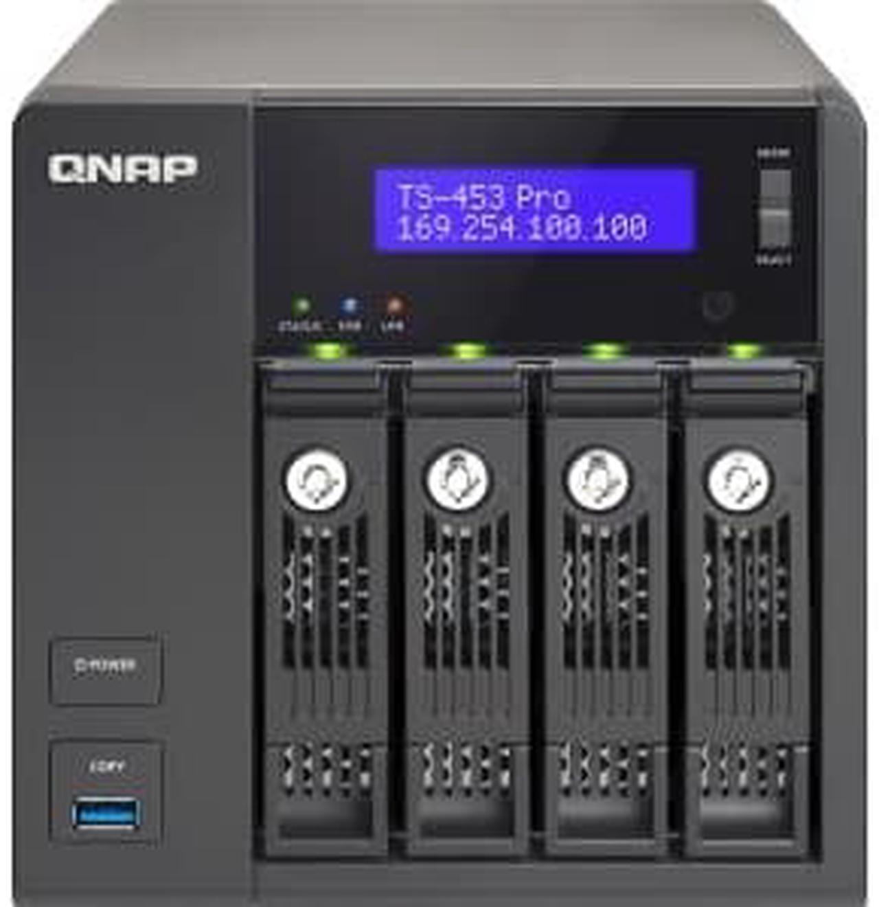 Alt view image 2 of 6 - QNAP TS-453 Pro (8GB RAM version) 4-Bay Professional-grade NAS, Intel 2.0 GHz Quad Core CPU with Media Transcoding